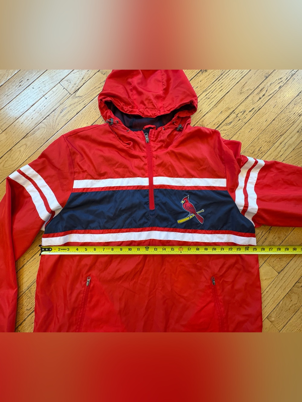 Genuine Merchandise by Carl Banks St. Louis Cardinals Pullover Windbreaker - Picture 6 of 9